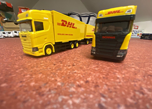 Dhl herpa hängerzug - dhl,