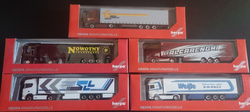 Herpa sattelzug mix - 5x,